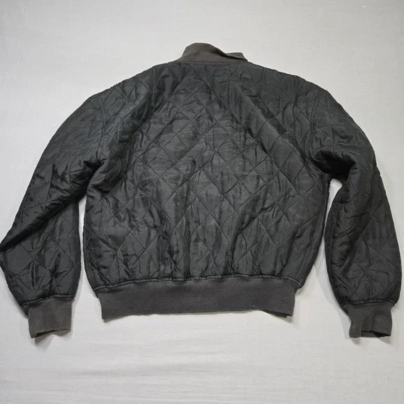 Vintage‎ 80s Silk Quilted Bomber Jacket Jonathan Martin Womens Medium Retro - Picture 5 of 12